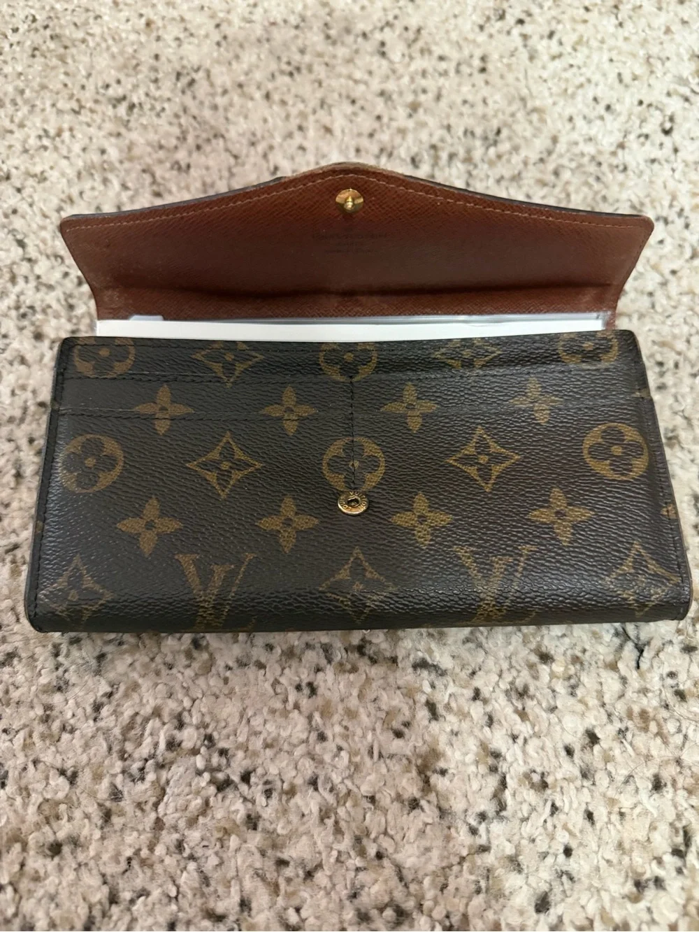 Authentic Louis Vuitton Wallet turned into a 6 ring Planner/Pocket Notebook